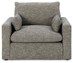 Dramatic Oversized Chair and Ottoman