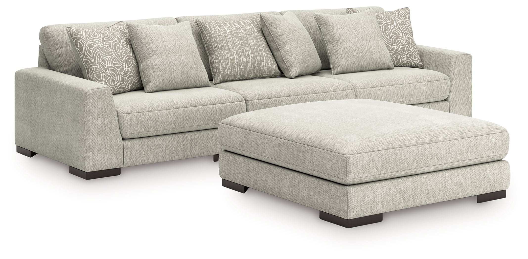 Homestyle Furniture - Ashley Furniture - Regent Park 3-Piece Sectional and Ottoman - 3-Piece Sectional and Ottoman - 14404U1