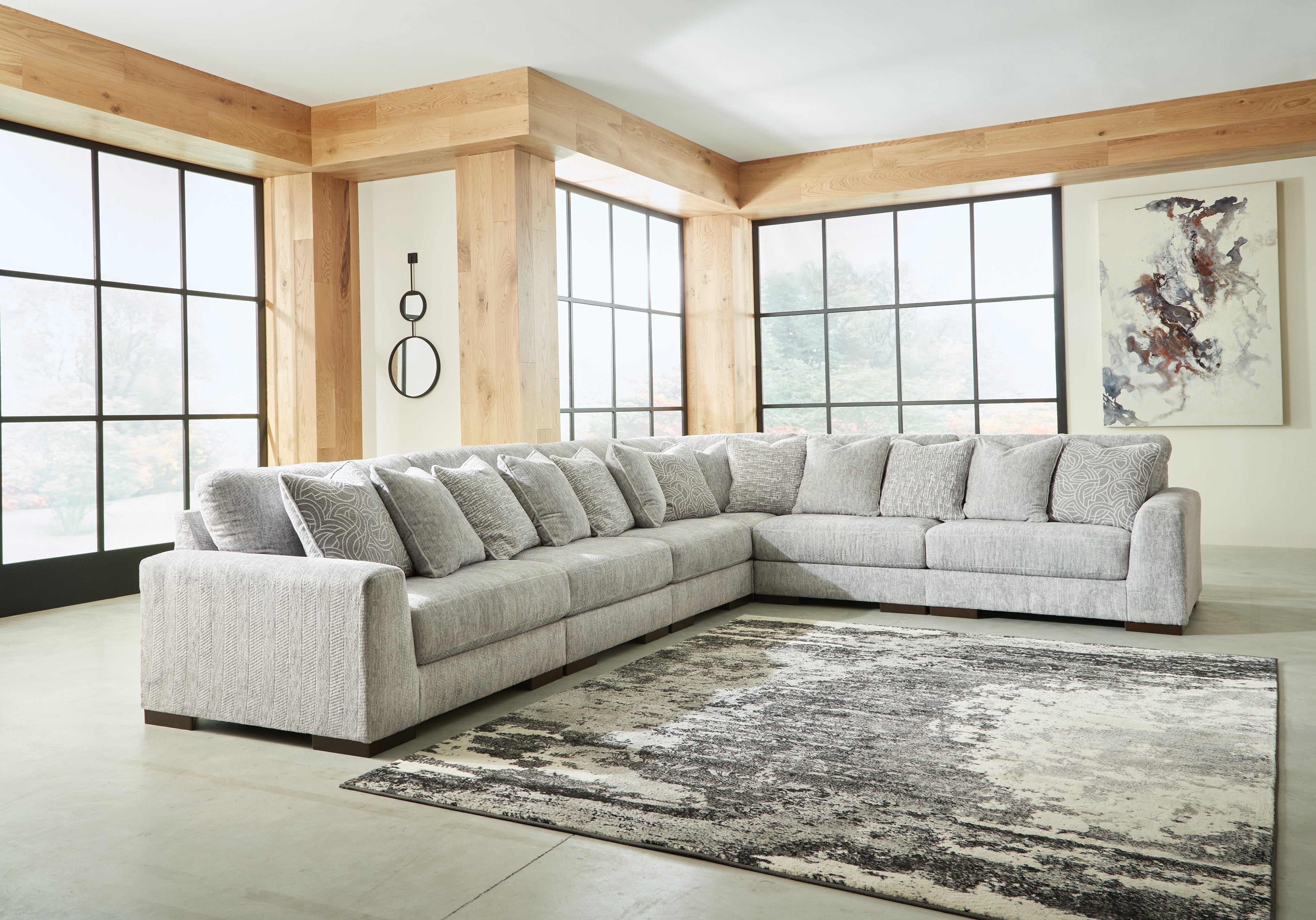Homestyle Furniture - Ashley Furniture - Regent Park 6-Piece Sectional - RAF 6-Piece Sectional - 14404S7