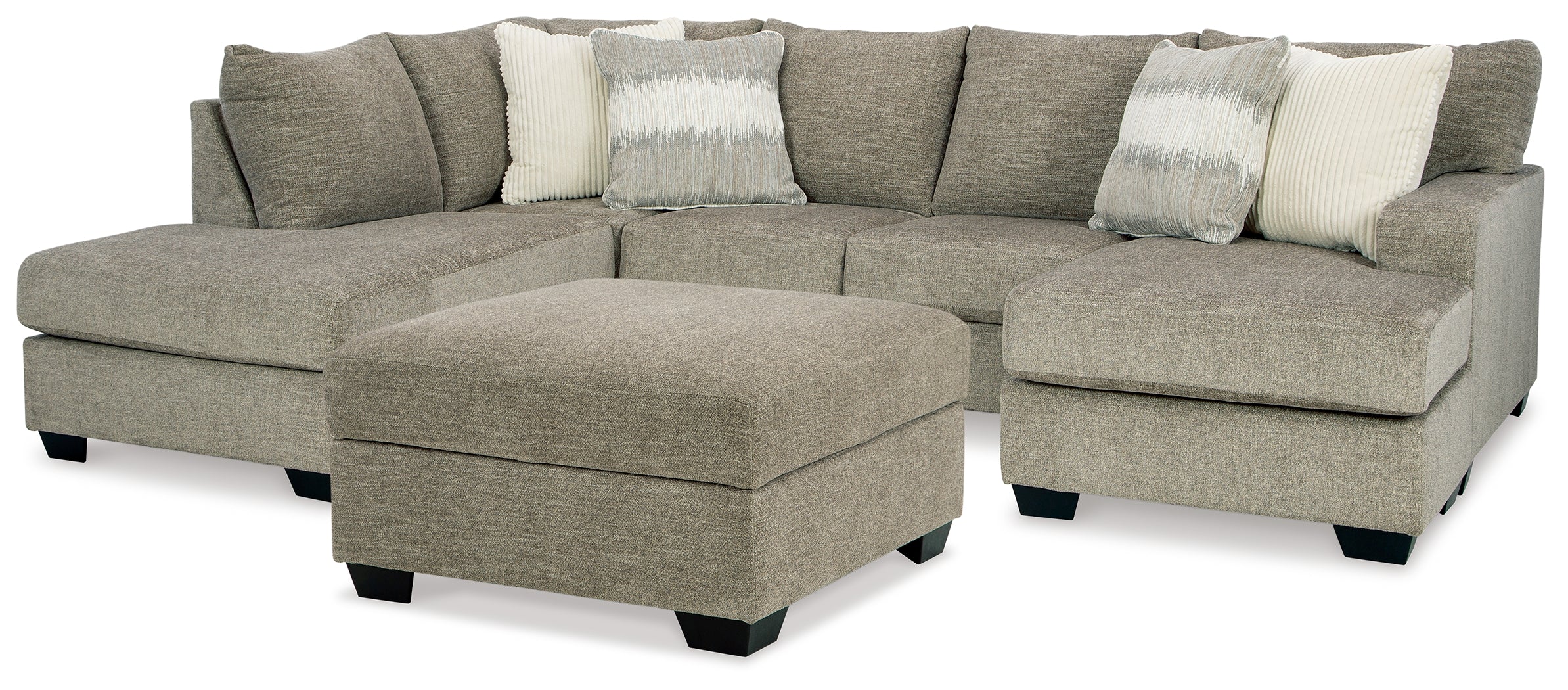 Homestyle Furniture - Ashley Furniture - Creswell 2-Piece Sectional with Chaise and Ottoman - 2-Piece Sectional with Chaise and Ottoman - 15305U2