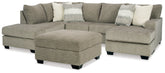 Homestyle Furniture - Ashley Furniture - Creswell 2-Piece Sectional with Chaise and Ottoman - 2-Piece Sectional with Chaise and Ottoman - 15305U2