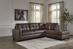 Homestyle Furniture - Ashley Furniture - Barlin Mills 2-Piece Sectional with Chaise - LAF 2-Piece Sectional with Chaise / Umber - 17003S2