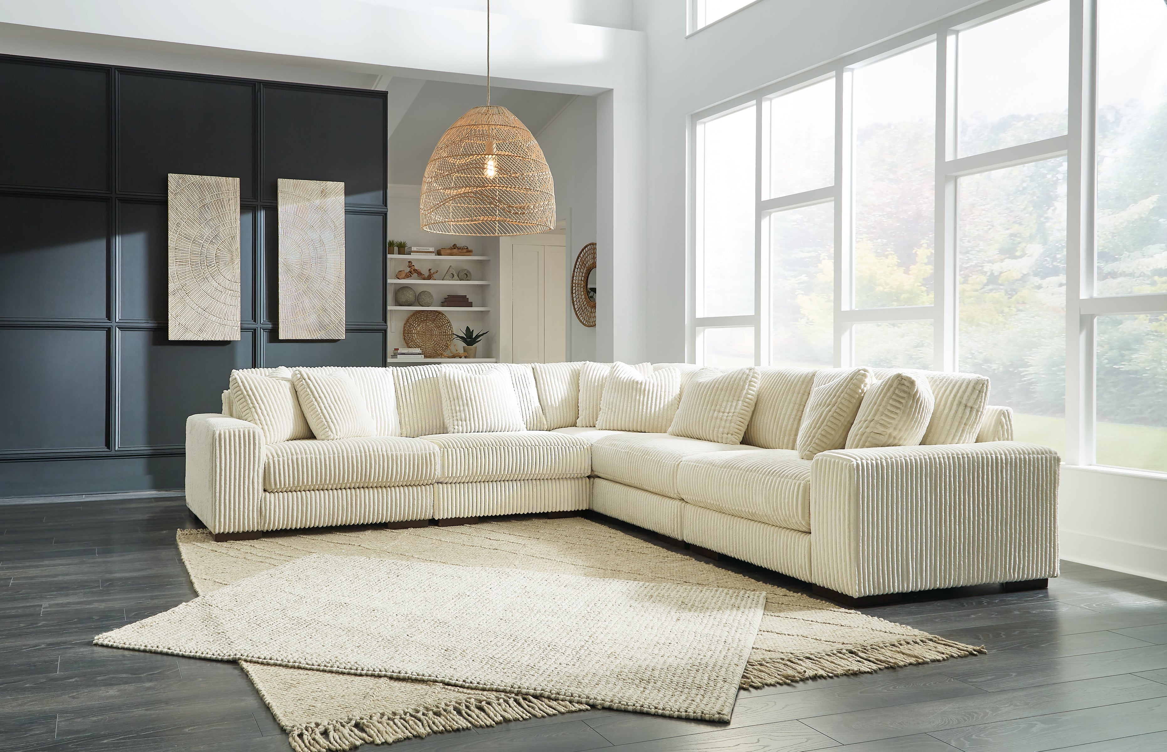 Homestyle Furniture - Ashley Furniture - Lindyn 5-Piece Sectional - RAF 5-Piece Sectional - 21104S5