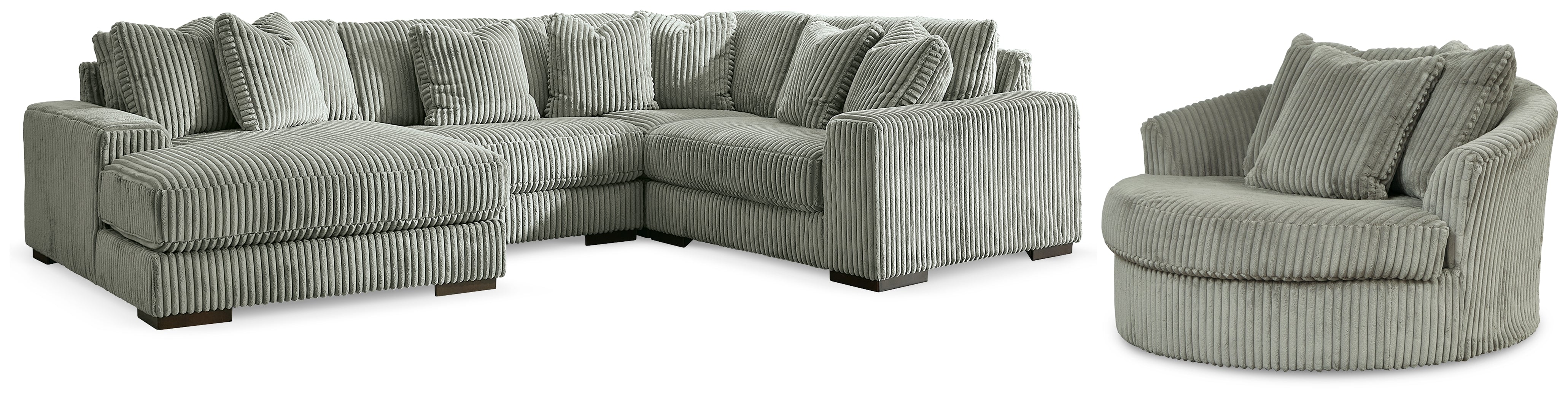 Homestyle Furniture - Ashley Furniture - Lindyn 4-Piece Sectionals with Chair - 4-Piece Sectionals with Chair - 21105U4