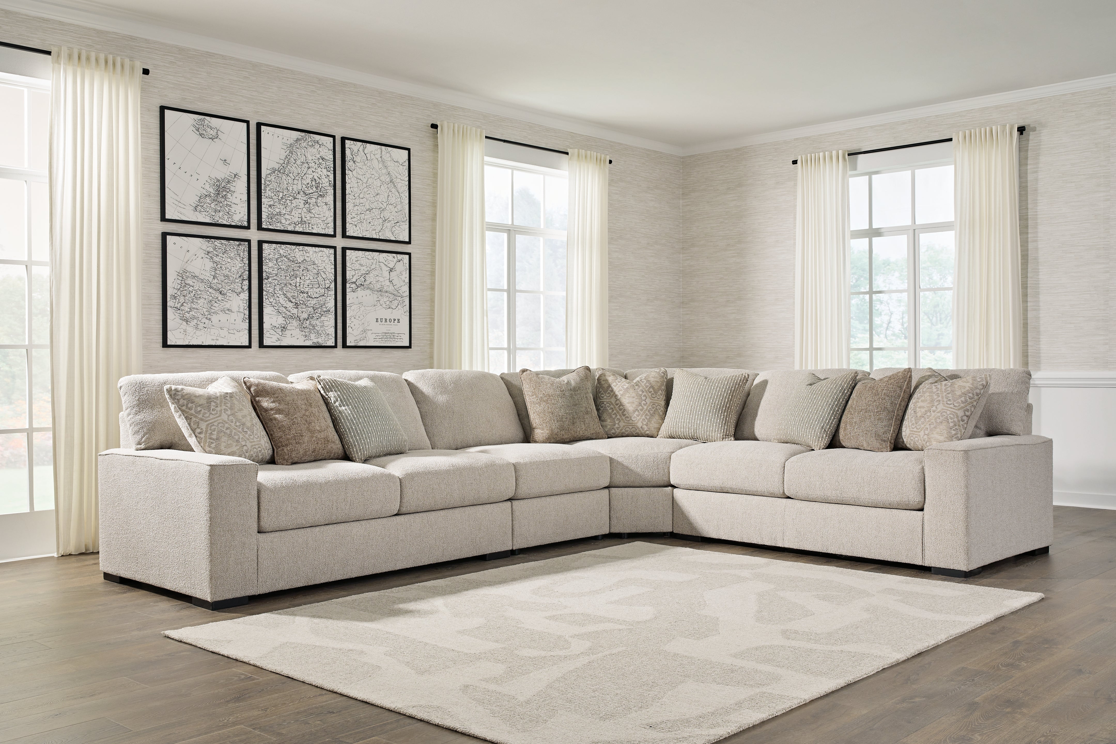 Homestyle Furniture - Ashley Furniture - Ballyton 4-Piece Sectional - RAF 4-Piece Sectional - 25102S2