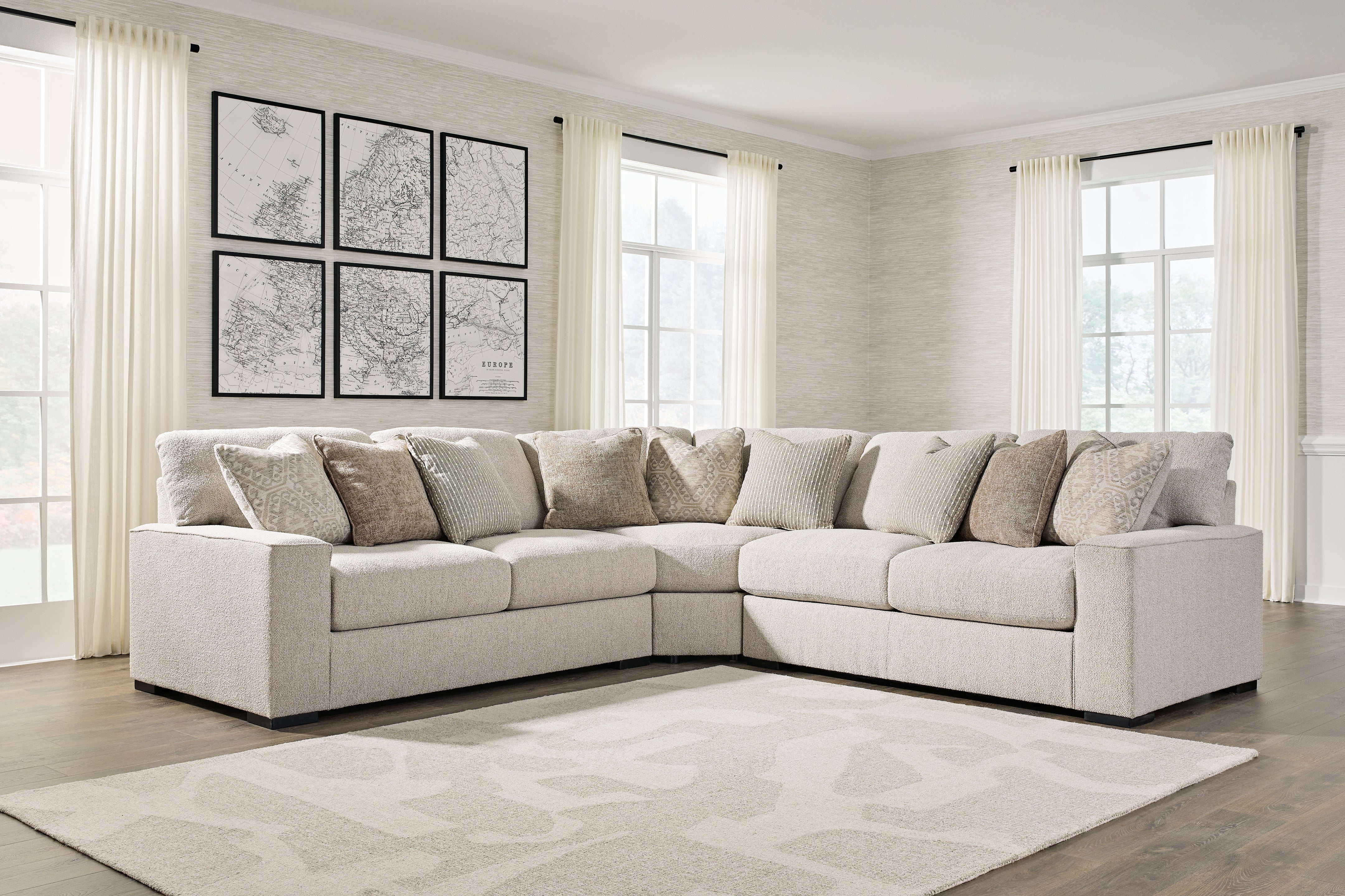 Homestyle Furniture - Ashley Furniture - Ballyton 3-Piece Sectional - RAF 3-Piece Sectional - 25102S1