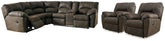 Homestyle Furniture - Ashley Furniture - Tambo 2-Piece Reclining Sectional and 2 Recliners - 2-Piece Reclining Sectional and 2 Recliners - 27802U1