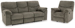Homestyle Furniture - Ashley Furniture - Alphons Reclining Sofa and Recliner - Reclining Sofa and Recliner - 28201U3