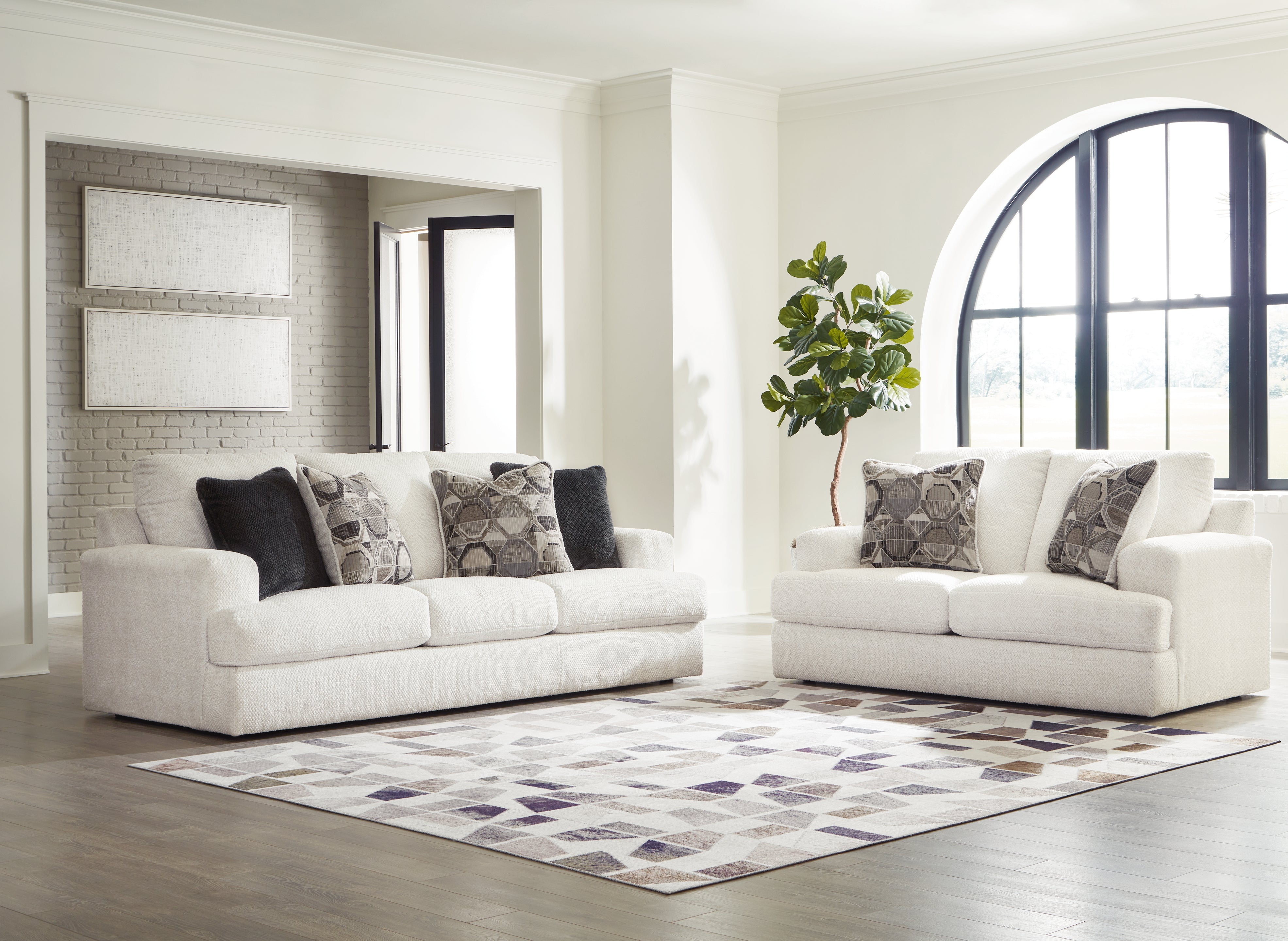 Homestyle Furniture - Ashley Furniture - Karinne Sofa and Loveseat - Sofa and Loveseat - 31403U1