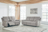 Homestyle Furniture - Ashley Furniture - Barnsana Power Reclining Sofa and Loveseat - Power Reclining Sofa and Loveseat - 33201U1