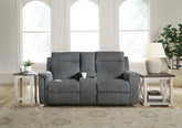 Homestyle Furniture - Ashley Furniture - Barnsana Power Reclining Loveseat with Console - DBL REC PWR Loveseat w/Console - 3320296