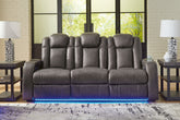 Homestyle Furniture - Ashley Furniture - Fyne-Dyme Power Reclining Sofa - PWR REC Sofa with ADJ Headrest - 3660215