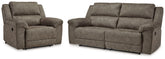 Homestyle Furniture - Ashley Furniture - Laresview Reclining Sofa and Oversized Recliner - Reclining Sofa and Oversized Recliner - 37203U3