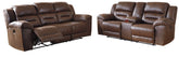 Homestyle Furniture - Ashley Furniture - Stoneland Power Reclining Sofa and Loveseat - Power Reclining Sofa and Loveseat - 39904U2