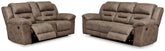 Homestyle Furniture - Ashley Furniture - Stoneland Reclining Sofa and Power Reclining Loveseat - Reclining Sofa and Power Reclining Loveseat - 39905U4