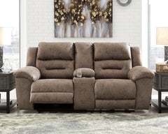 Homestyle Furniture - Ashley Furniture - Stoneland Reclining Loveseat with Console - DBL Rec Loveseat w/Console - 3990594