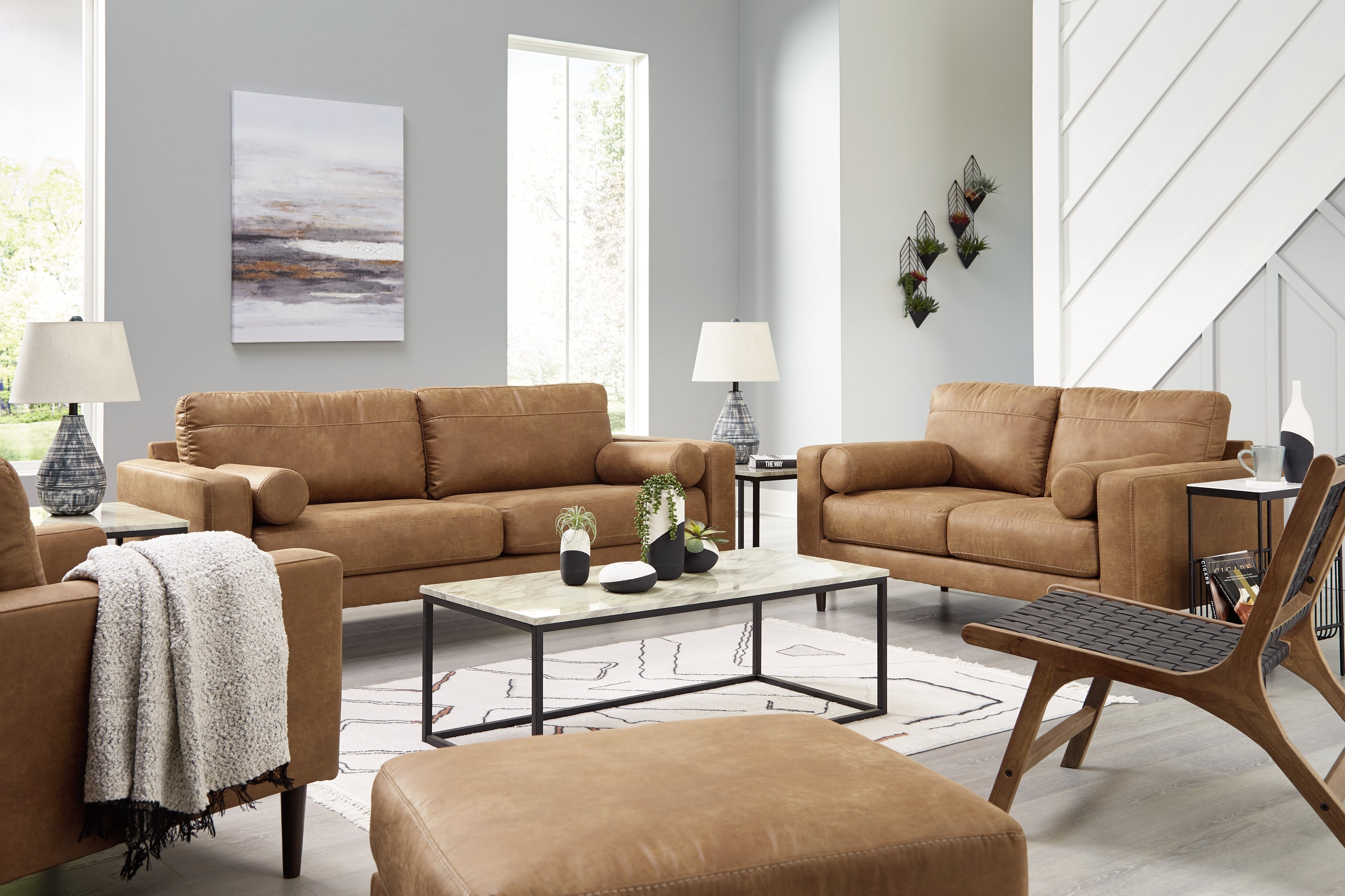 Homestyle Furniture - Ashley Furniture - Telora Sofa, Loveseat, Chair and Ottoman - Sofa, Loveseat, Chair and Ottoman - 41002U3