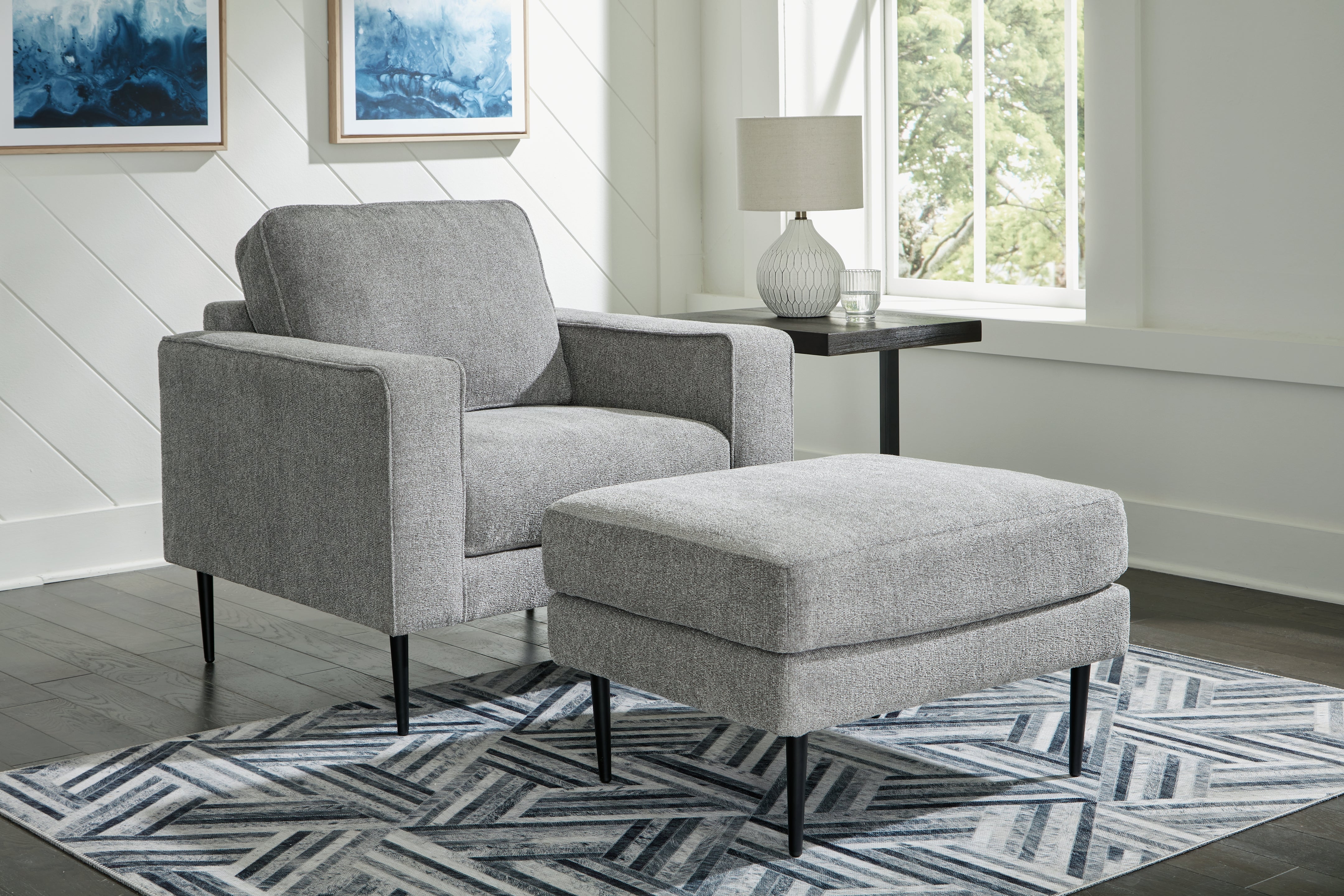 Homestyle Furniture - Ashley Furniture - Hazela Chair and Ottoman - Chair and Ottoman - 41102U1