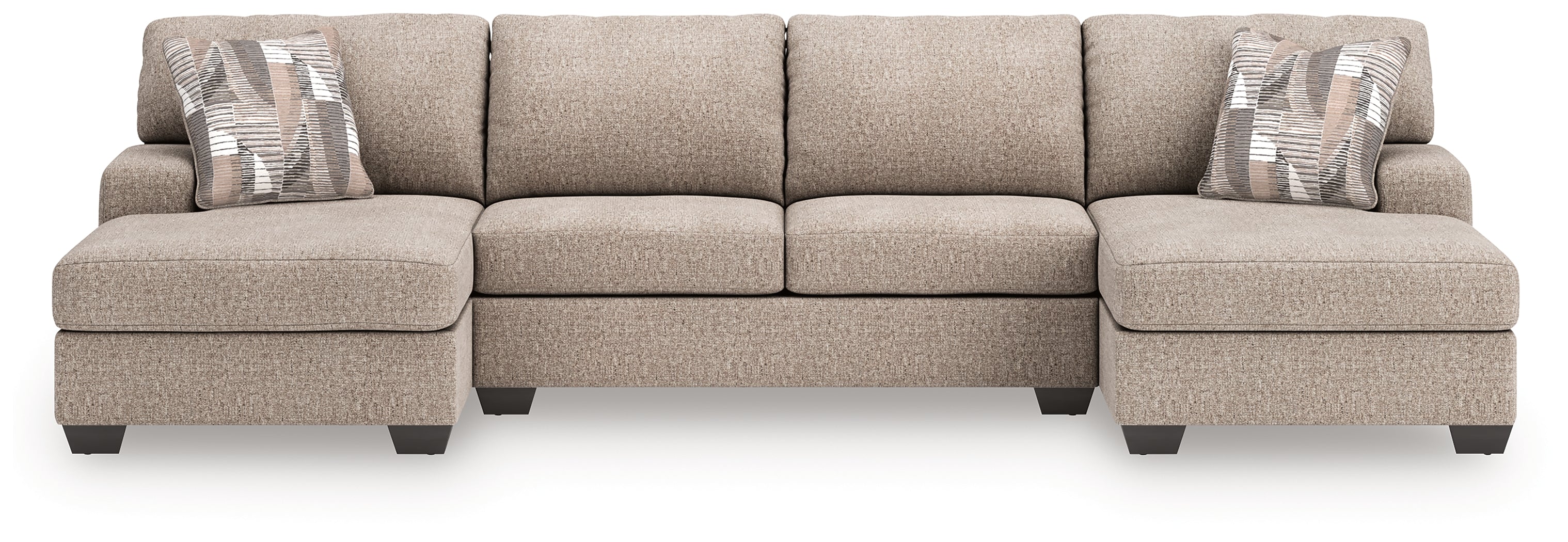 Homestyle Furniture - Ashley Furniture - Newellen 3-Piece Sectional with Double Chaise - RAF 3-Piece Sectional with Double Chaise - 48404S3