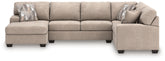 Homestyle Furniture - Ashley Furniture - Newellen 3-Piece Sectional with Chaise - RAF 3-Piece Sectional with Chaise - 48404S5