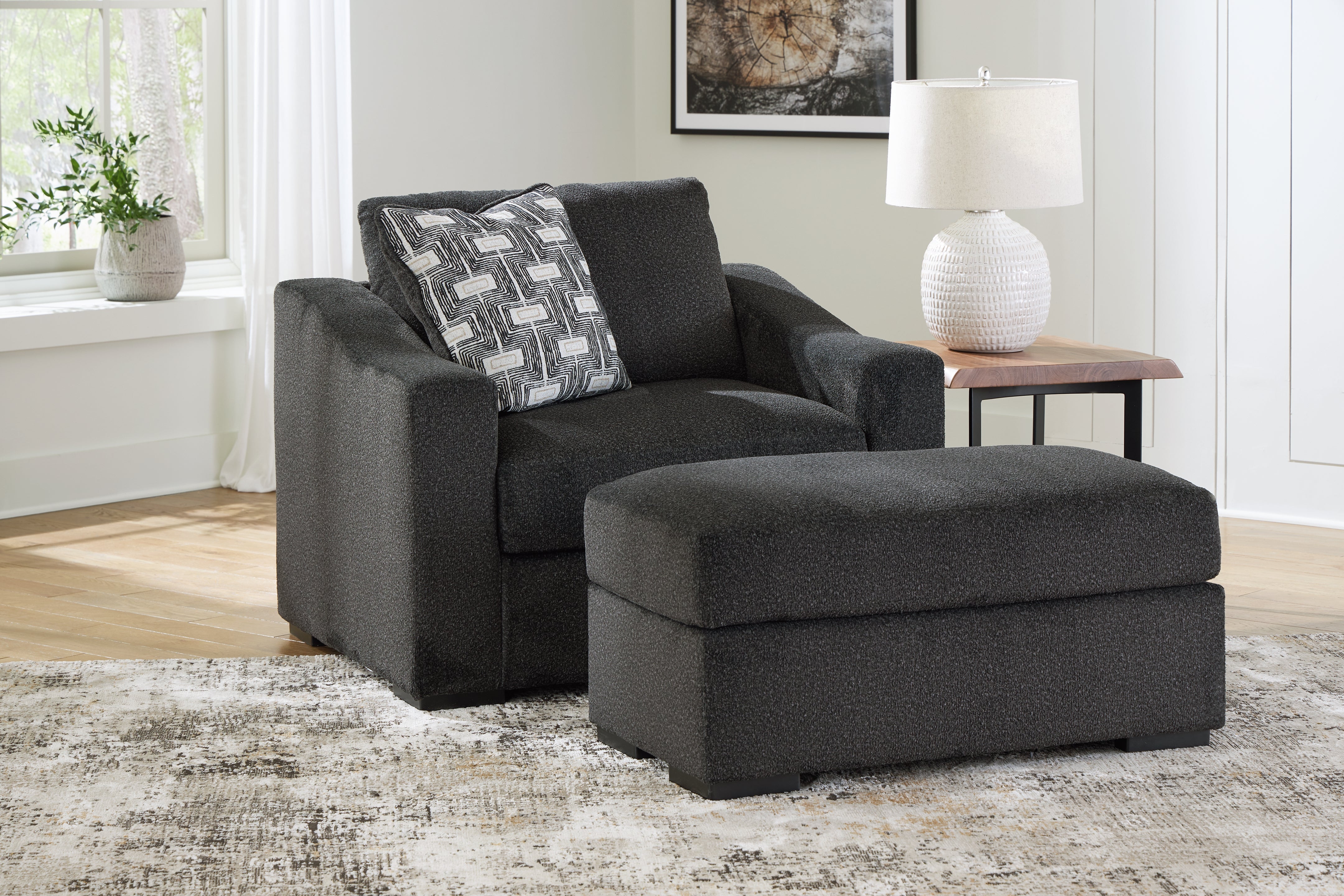 Homestyle Furniture - Ashley Furniture - Wryenlynn Oversized Chair and Ottoman - Oversized Chair and Ottoman - 49405U2