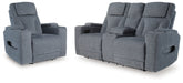 Homestyle Furniture - Ashley Furniture - Studio Cave Power Reclining Loveseat and Power Recliner - Power Reclining Loveseat and Power Recliner - PC49802U2