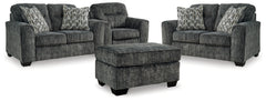 Homestyle Furniture - Ashley Furniture - Lonoke 2 Loveseats, Oversized Chair and Ottoman - 2 Loveseats, Oversized Chair and Ottoman - 50504U7
