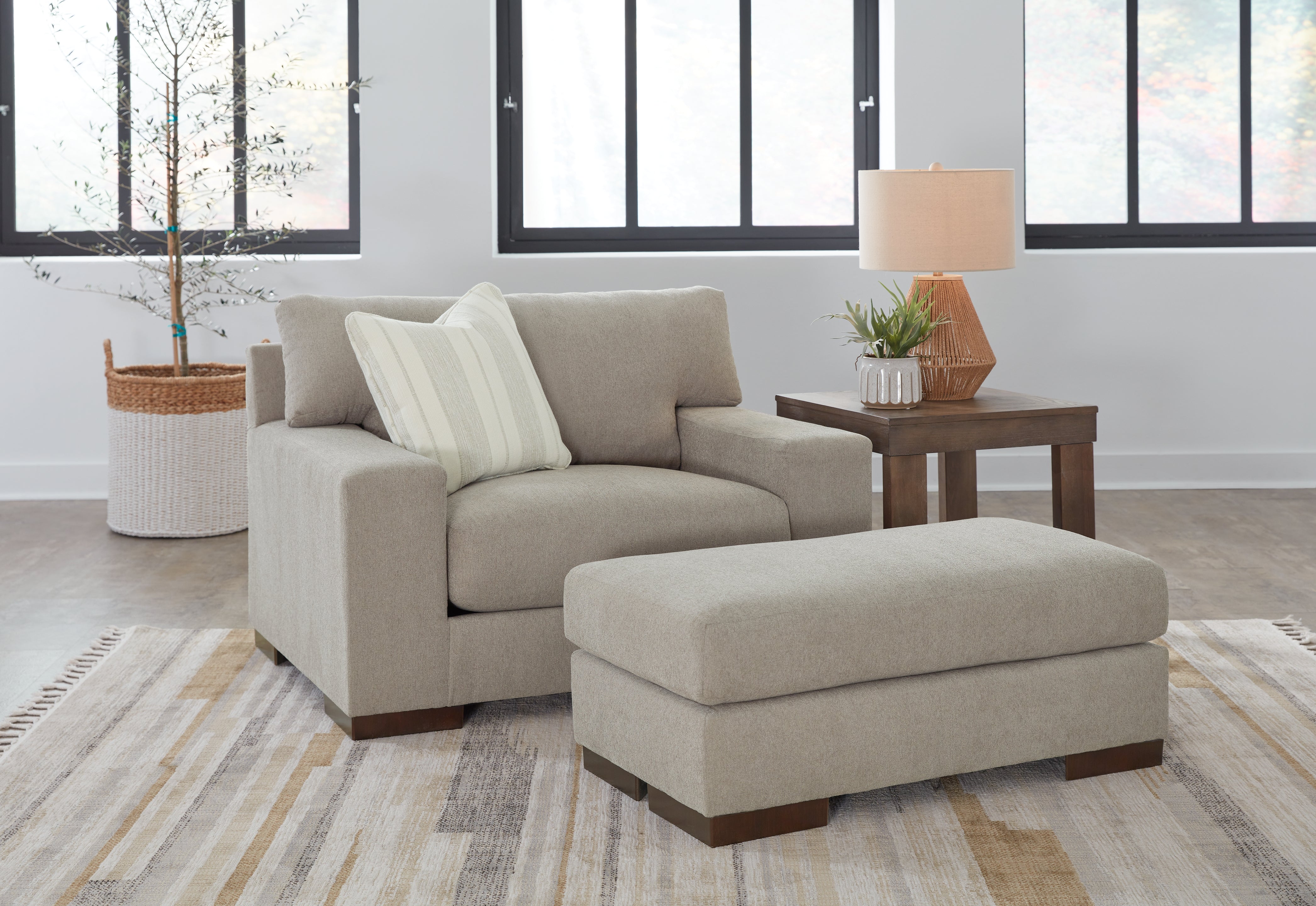 Homestyle Furniture - Ashley Furniture - Maggie Oversized Chair and Ottoman - Oversized Chair and Ottoman - 52004U2