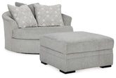 Homestyle Furniture - Ashley Furniture - Casselbury Oversized Swivel Chair and Ottoman - Oversized Swivel Chair and Ottoman - 52906U1