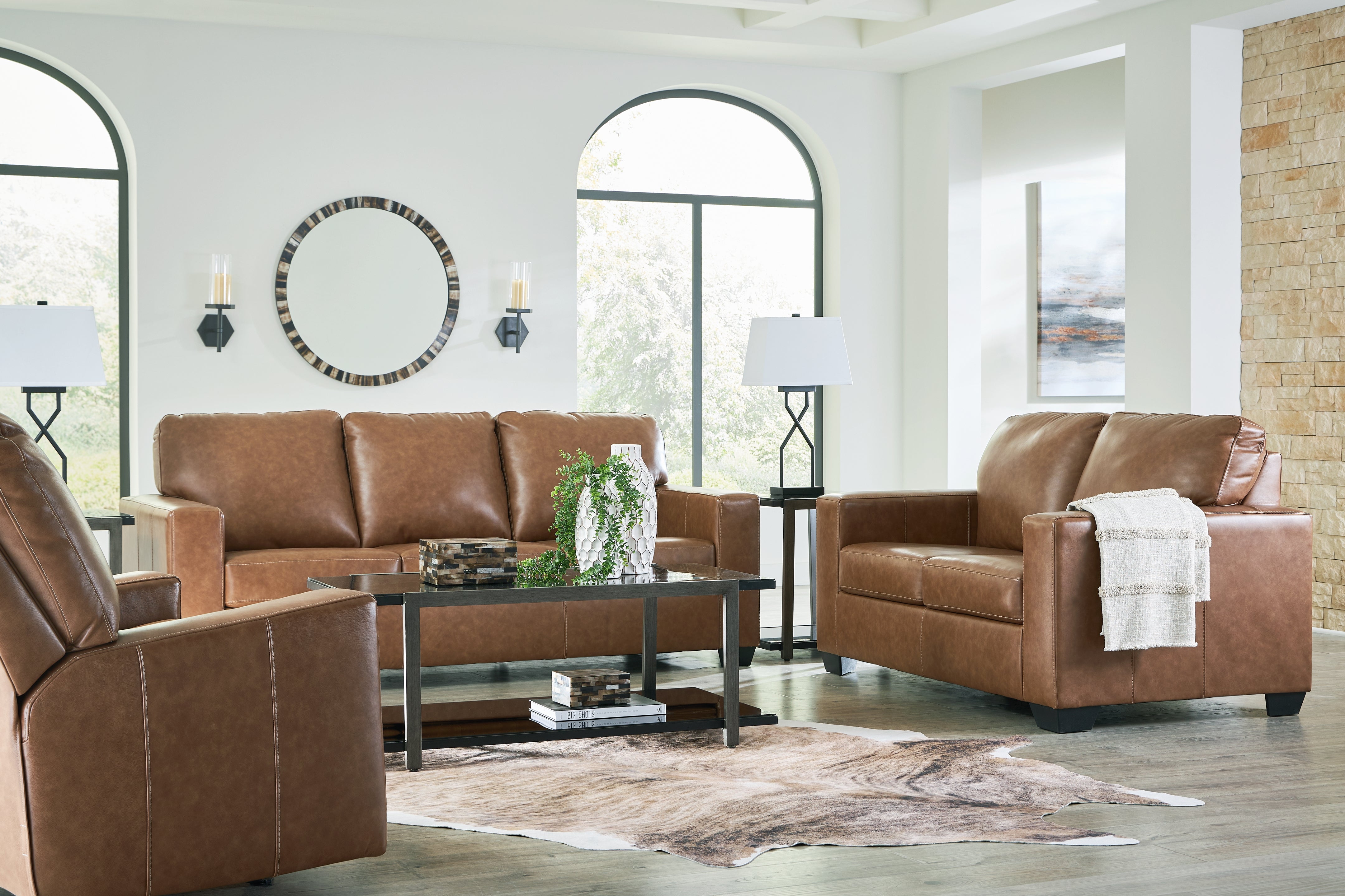 Homestyle Furniture - Ashley Furniture - Bolsena Sofa, Loveseat and Recliner - Sofa, Loveseat and Recliner - 55603U2