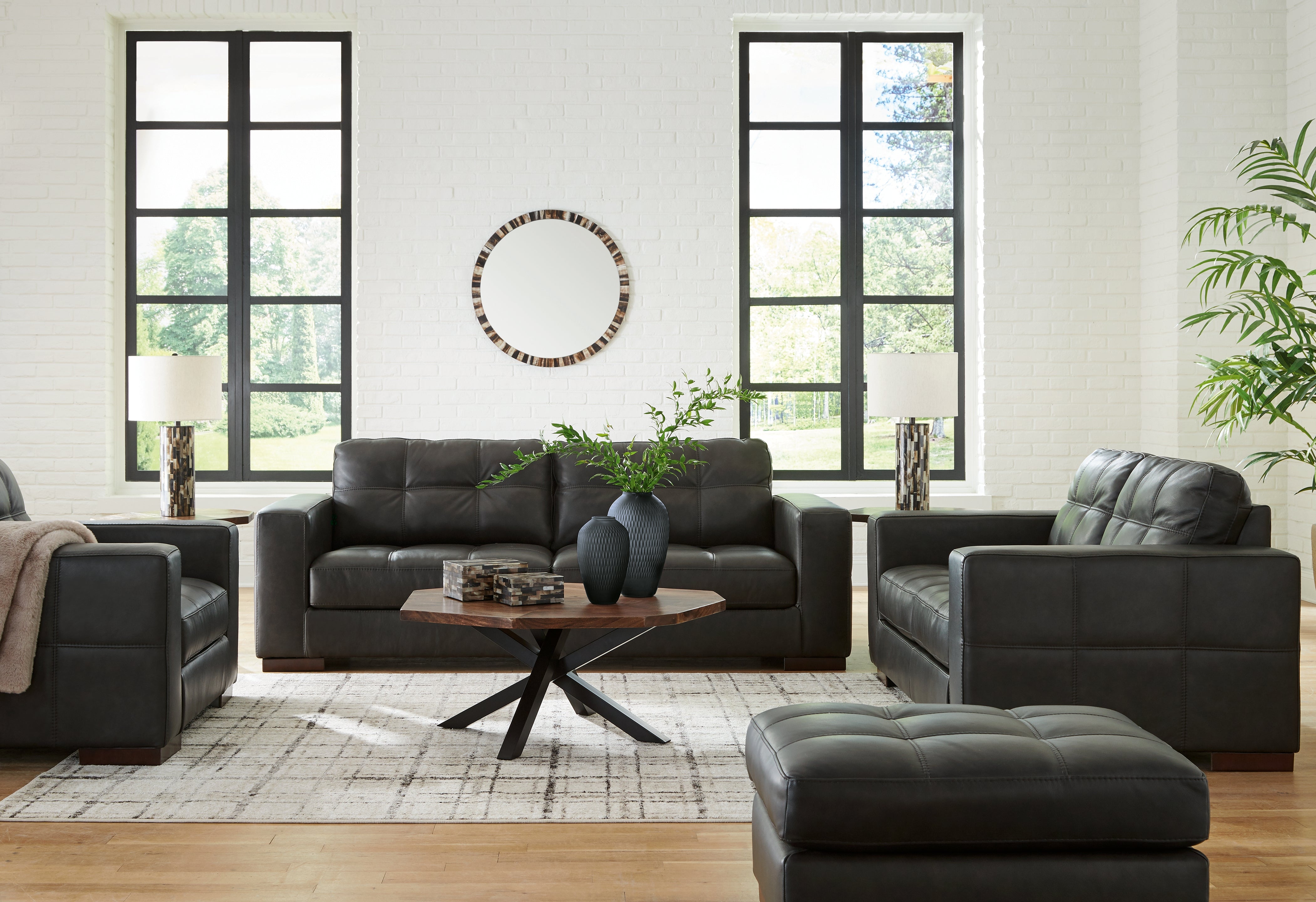 Homestyle Furniture - Ashley Furniture - Luigi Sofa, Loveseat, Oversized Chair and Ottoman - Sofa, Loveseat, Oversized Chair and Ottoman - 56506U3