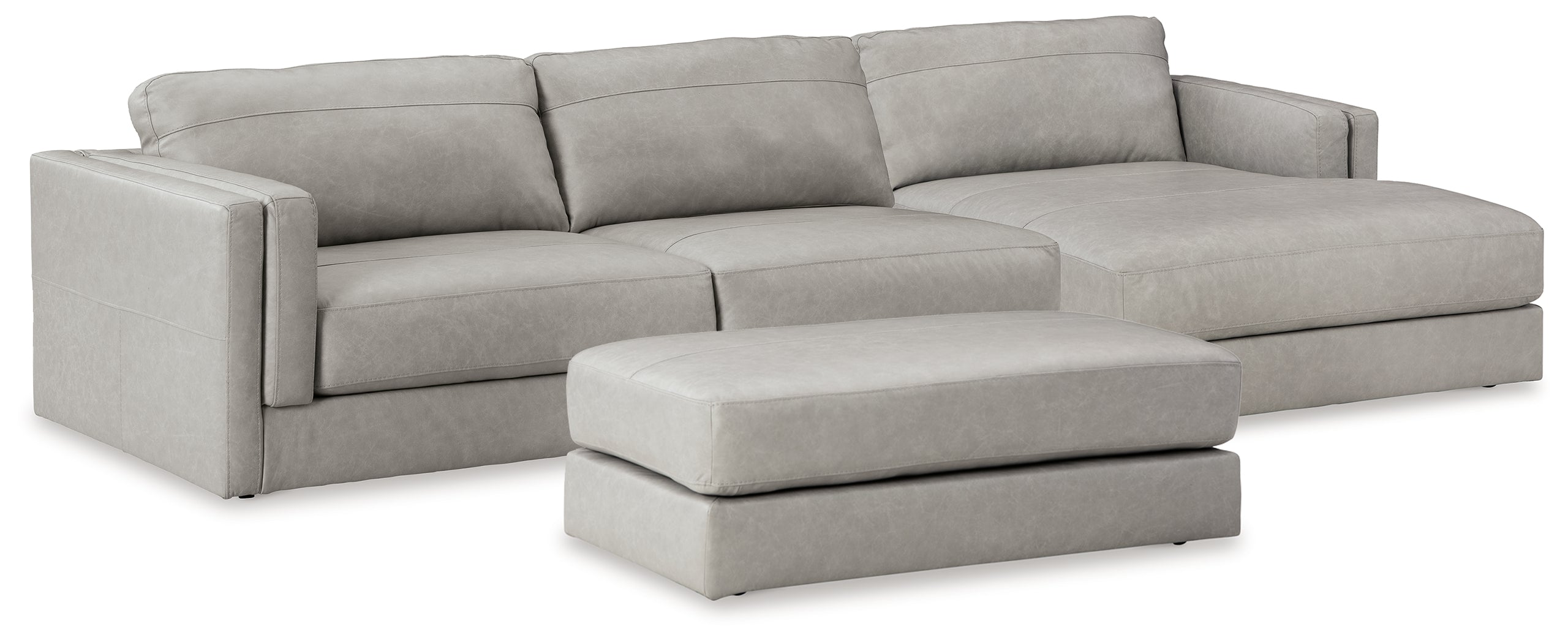 Homestyle Furniture - Ashley Furniture - Amiata 2-Piece Sectional with Chaise and Ottoman - 2-Piece Sectional with Chaise and Ottoman - 57404U1