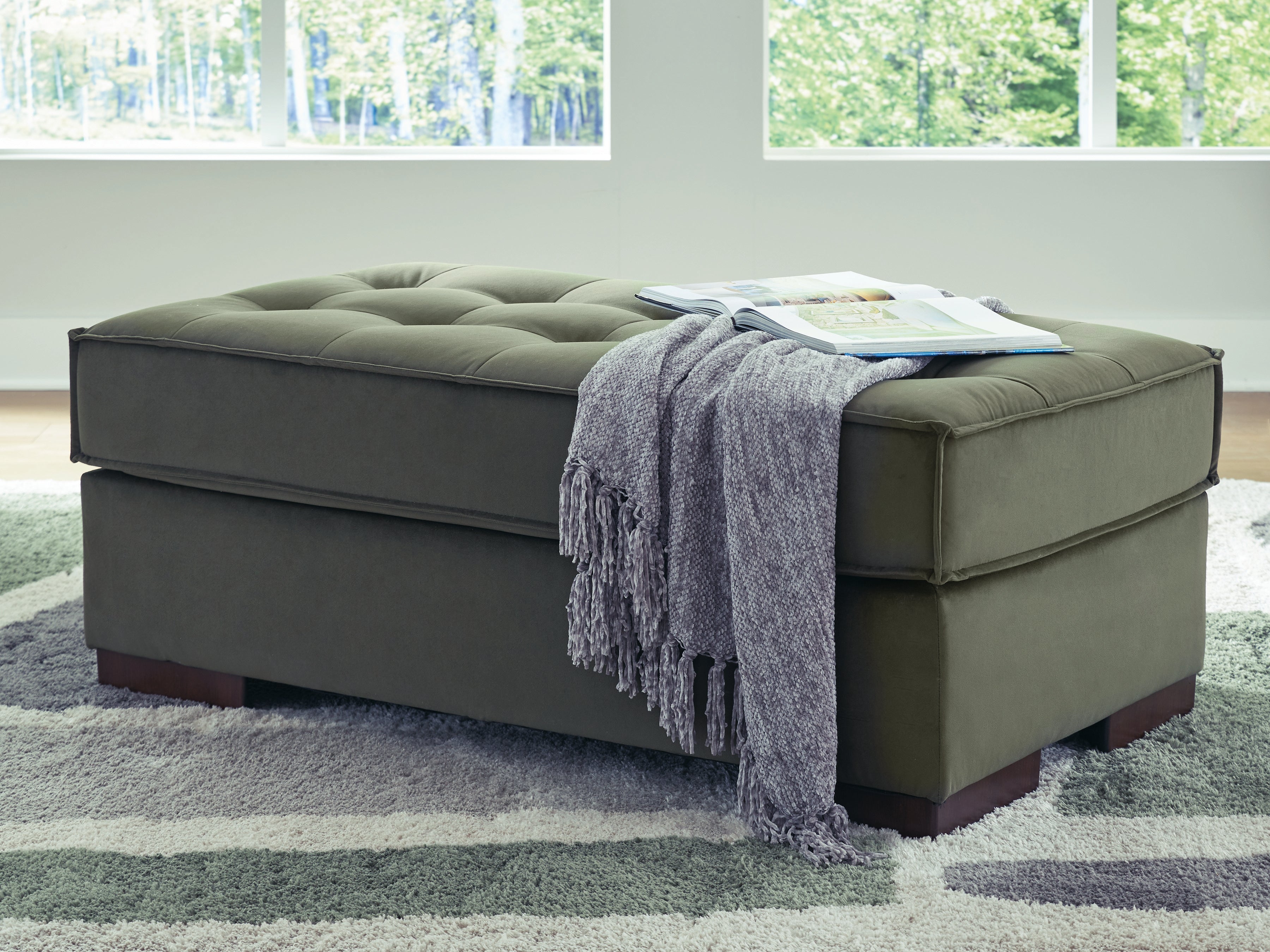 Homestyle Furniture - Ashley Furniture - Caspian-Town Oversized Accent Ottoman - Oversized Accent Ottoman - PC6170208