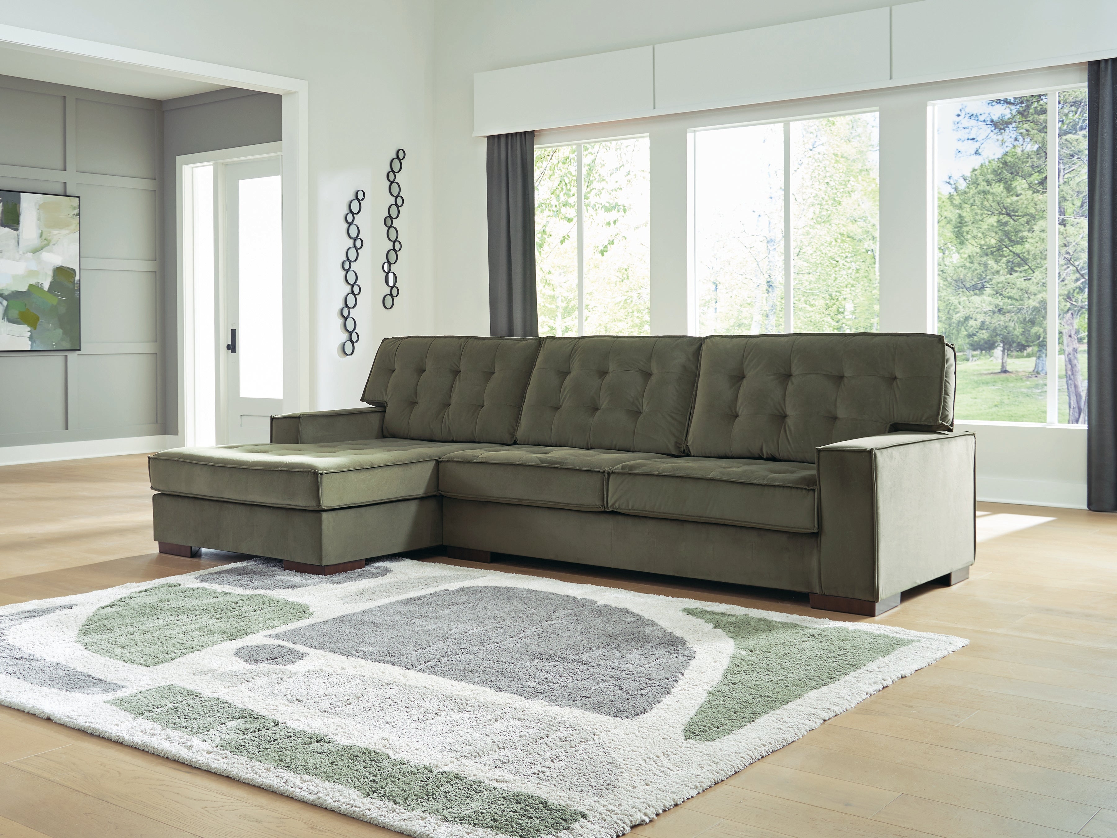 Homestyle Furniture - Ashley Furniture - Caspian-Town 2-Piece Sectional with Chaise - RAF 2-Piece Sectional with Chaise - PC61702S1
