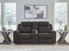 Homestyle Furniture - Ashley Furniture - Brysonview Reclining Loveseat with Console - DBL Rec Loveseat w/Console - 6360594