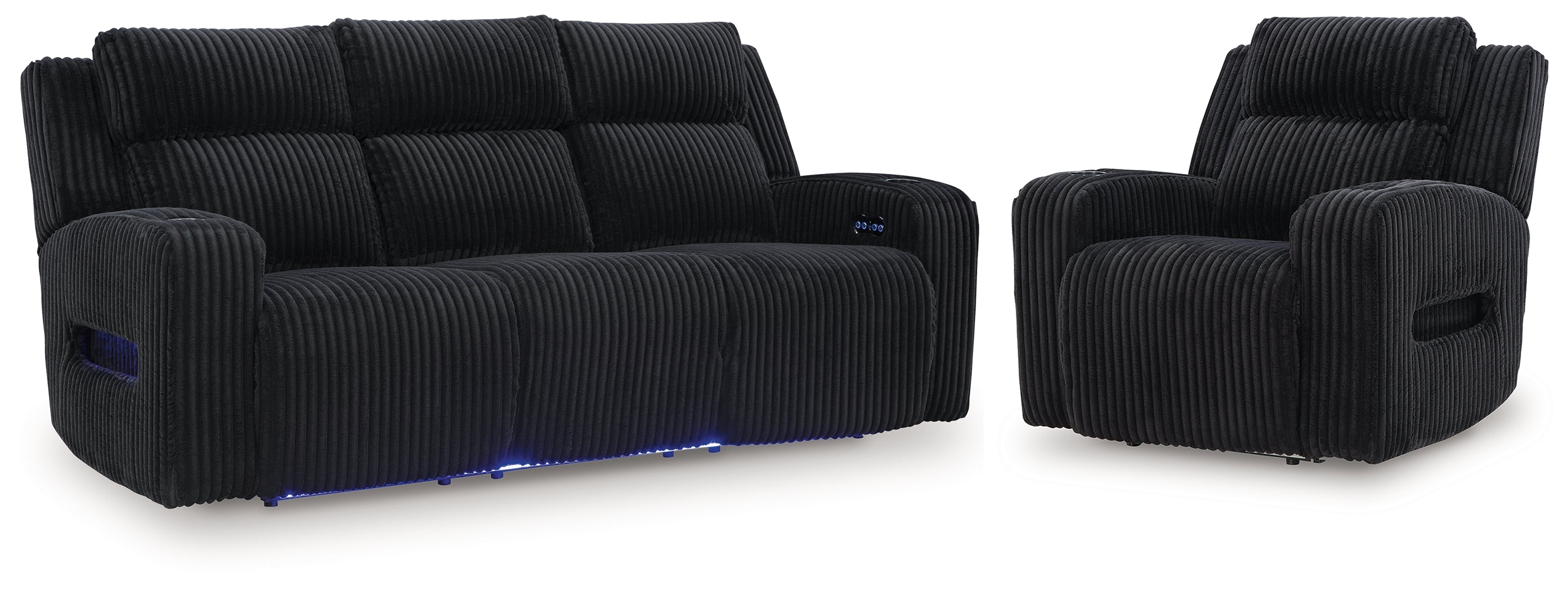 Homestyle Furniture - Ashley Furniture - Forest Lake Power Reclining Sofa and Power Recliner - Power Reclining Sofa and Power Recliner - PC64202U2