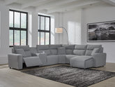 Homestyle Furniture - Ashley Furniture - ModMax II 6-Piece Power Reclining Sectional with Chaise - 6-Piece Power Reclining Sectional with Chaise - 65906S6
