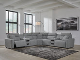 Homestyle Furniture - Ashley Furniture - ModMax II 7-Piece Power Reclining Sectional with Audio Consoles - 7-Piece Power Reclining Sectional with Audio Consoles - 65906S9