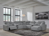Homestyle Furniture - Ashley Furniture - ModMax II 7-Piece Power Reclining Sectional with Chaise - 7-Piece Power Reclining Sectional with Chaise - 65906S7