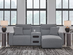 Homestyle Furniture - Ashley Furniture - ModMax II 3-Piece Power Reclining Sectional with Chaise - 3-Piece Power Reclining Sectional with Chaise - 65906S5