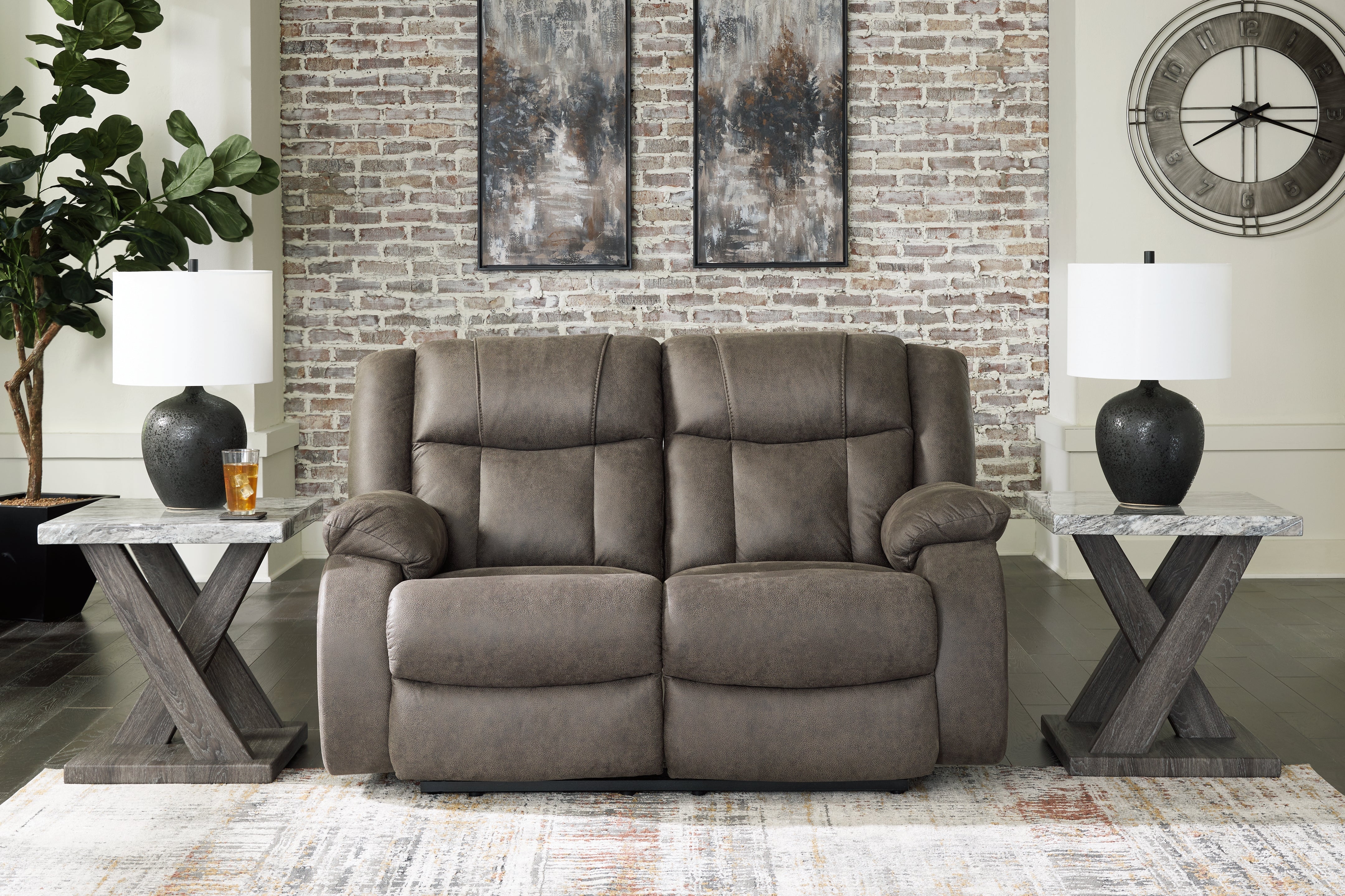 Homestyle Furniture - Ashley Furniture - First Base Reclining Loveseat - Reclining Loveseat - 6880486