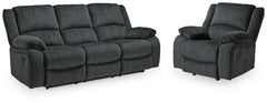 Homestyle Furniture - Ashley Furniture - Draycoll Reclining Sofa and Recliner - Reclining Sofa and Recliner - 76504U3