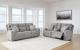 Homestyle Furniture - Ashley Furniture - Biscoe Power Reclining Sofa and Loveseat - Power Reclining Sofa and Loveseat - 90503U1