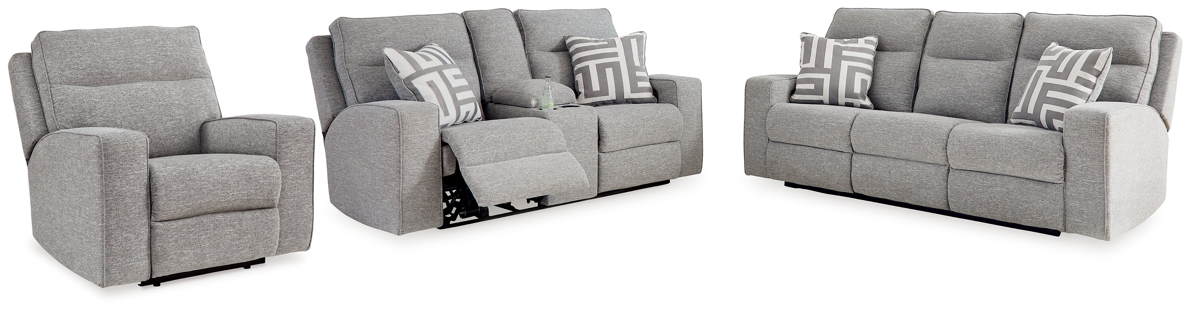 Homestyle Furniture - Ashley Furniture - Biscoe Power Reclining Sofa, Loveseat and Recliner - Power Reclining Sofa, Loveseat and Recliner - 90503U2
