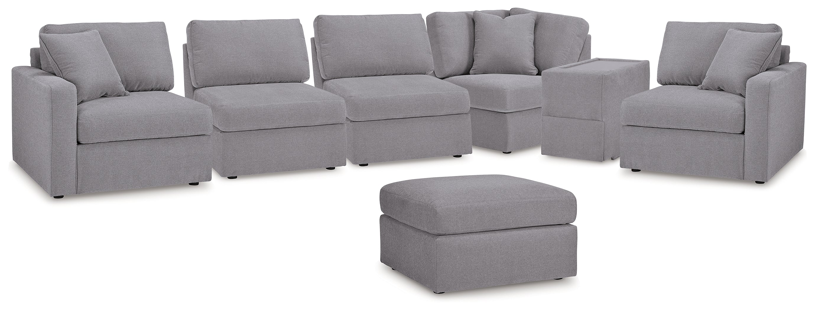 Homestyle Furniture - Ashley Furniture - Modmax 6-Piece Sectional and Ottoman - 6-Piece Sectional and Ottoman - 92104U16