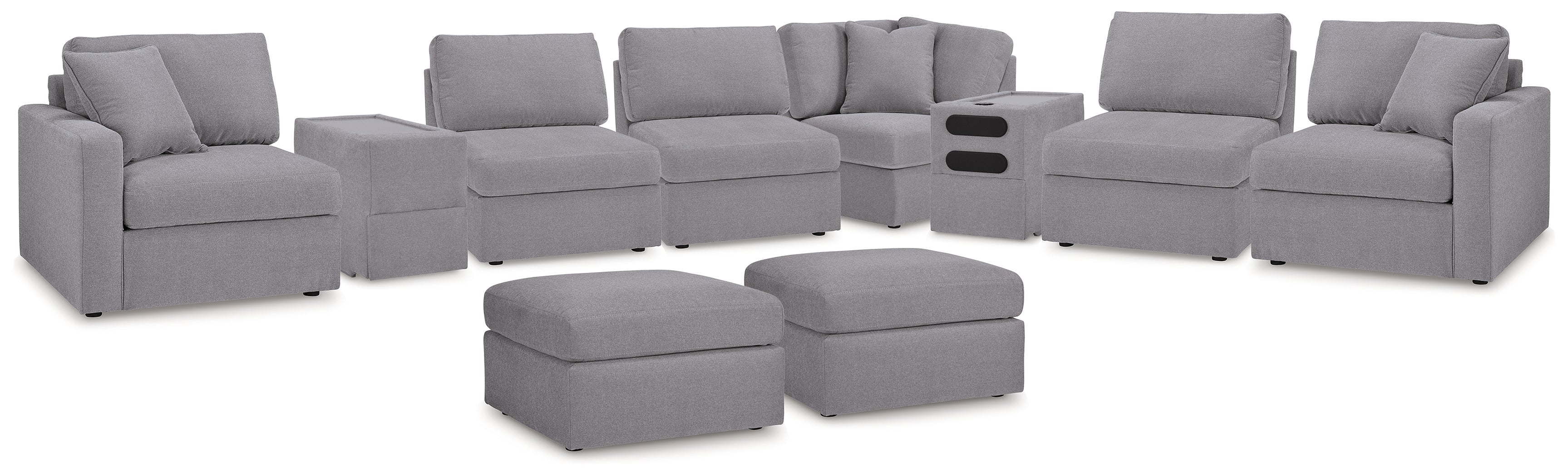 Homestyle Furniture - Ashley Furniture - Modmax 8-Piece Sectional and 2 Ottomans - 8-Piece Sectional and 2 Ottomans - 92104U13