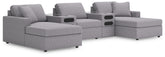 Homestyle Furniture - Ashley Furniture - Modmax 5-Piece Sectional with Chaise and Audio Console - RAF 5-Piece Sectional with Chaise and Audio Console - 92104S47