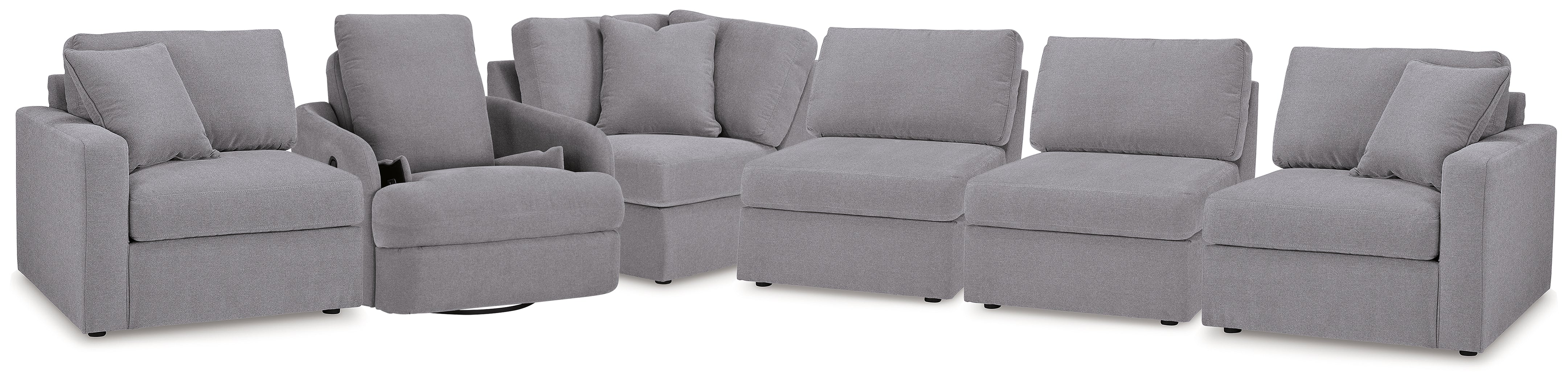 Homestyle Furniture - Ashley Furniture - Modmax 5-Piece Sectional and Swivel Glider Recliner - 5-Piece Sectional and Swivel Glider Recliner - 92104U15