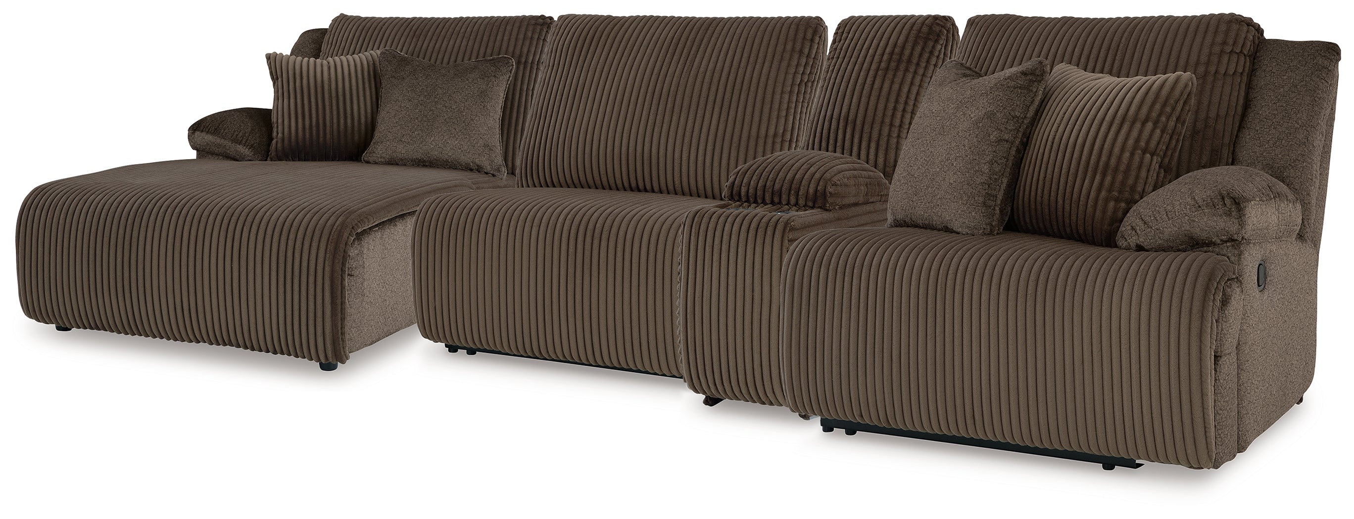 Homestyle Furniture - Ashley Furniture - Top Tier 4-Piece Reclining Sectional with Chaise - 4-Piece Reclining Sectional with Chaise - 92705S12