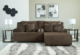 Homestyle Furniture - Ashley Furniture - Top Tier 3-Piece Reclining Sectional Sofa with Chaise - 3-Piece Reclining Sectional Sofa with Chaise - 92705S4